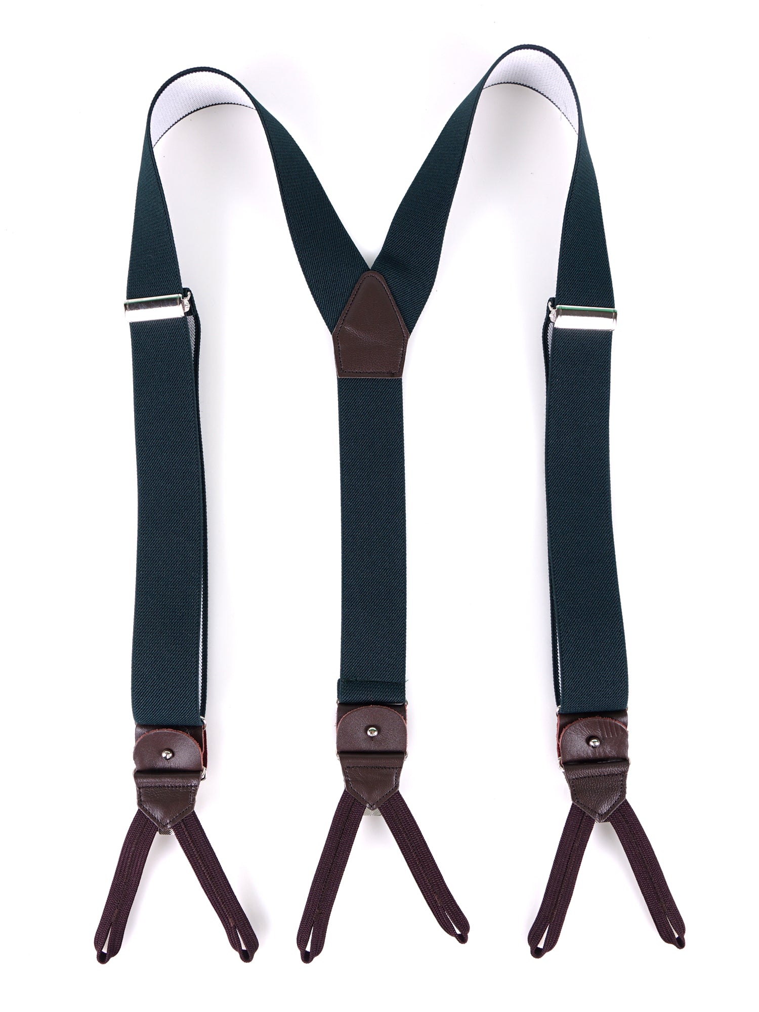 Elastic Y-brace with laces and clips ELASTIC Blue