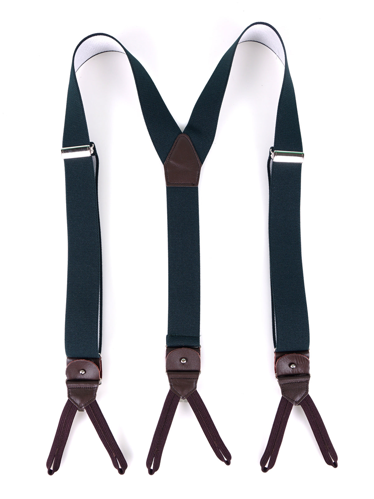 Elastic Y-brace with laces and clips ELASTIC Blue