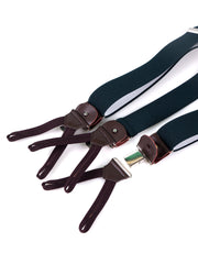 Elastic Y-brace with laces and clips ELASTIC Blue