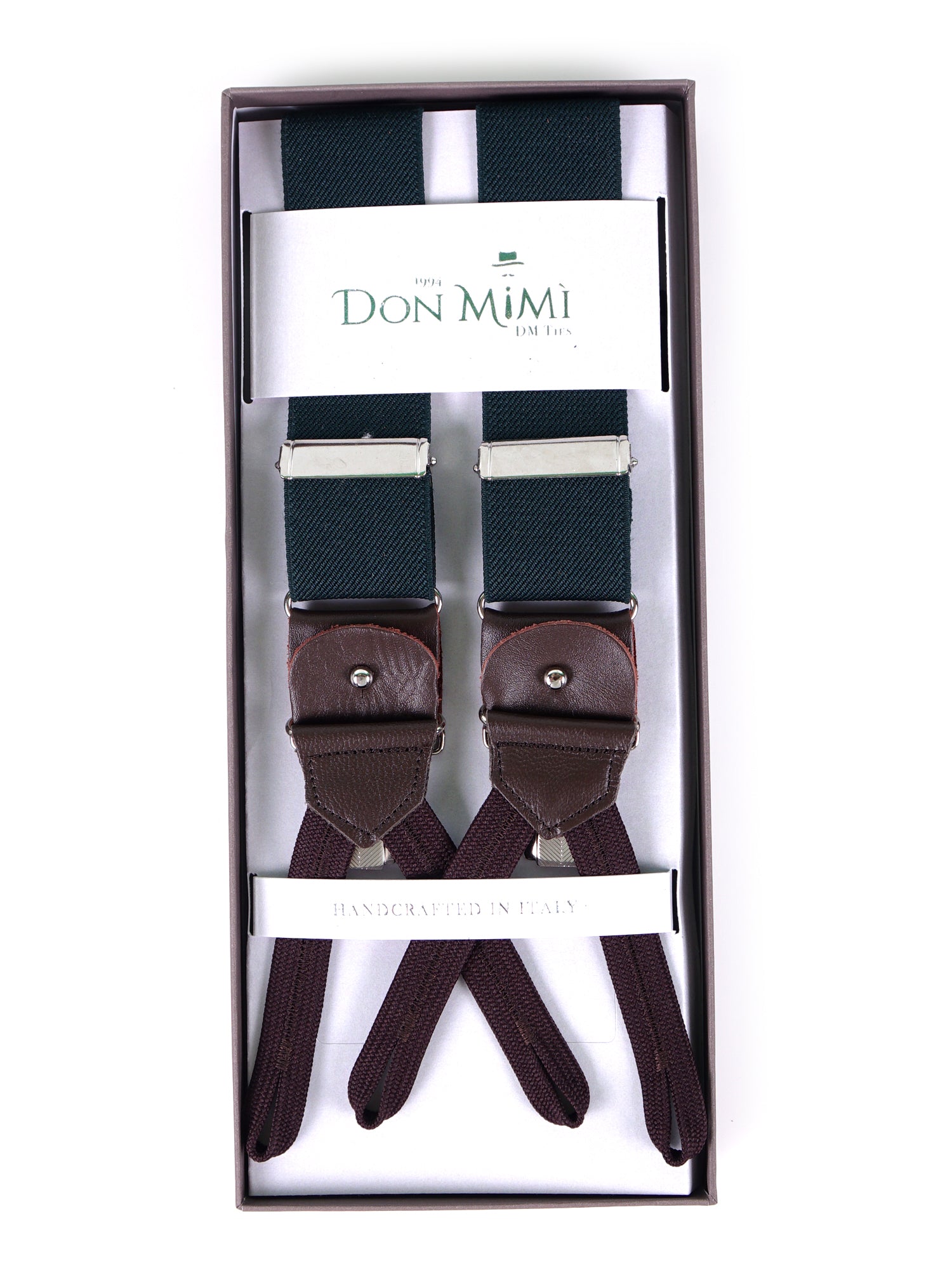 Elastic Y-brace with laces and clips ELASTIC Blue