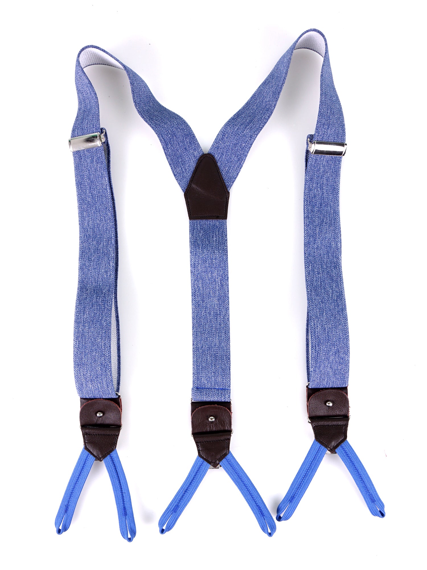 Elastic Y-brace with laces and clips ELASTIC Beige