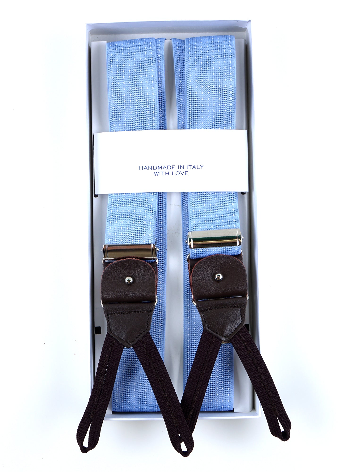 Elastic Y-brace with laces and clips ELASTIC Beige