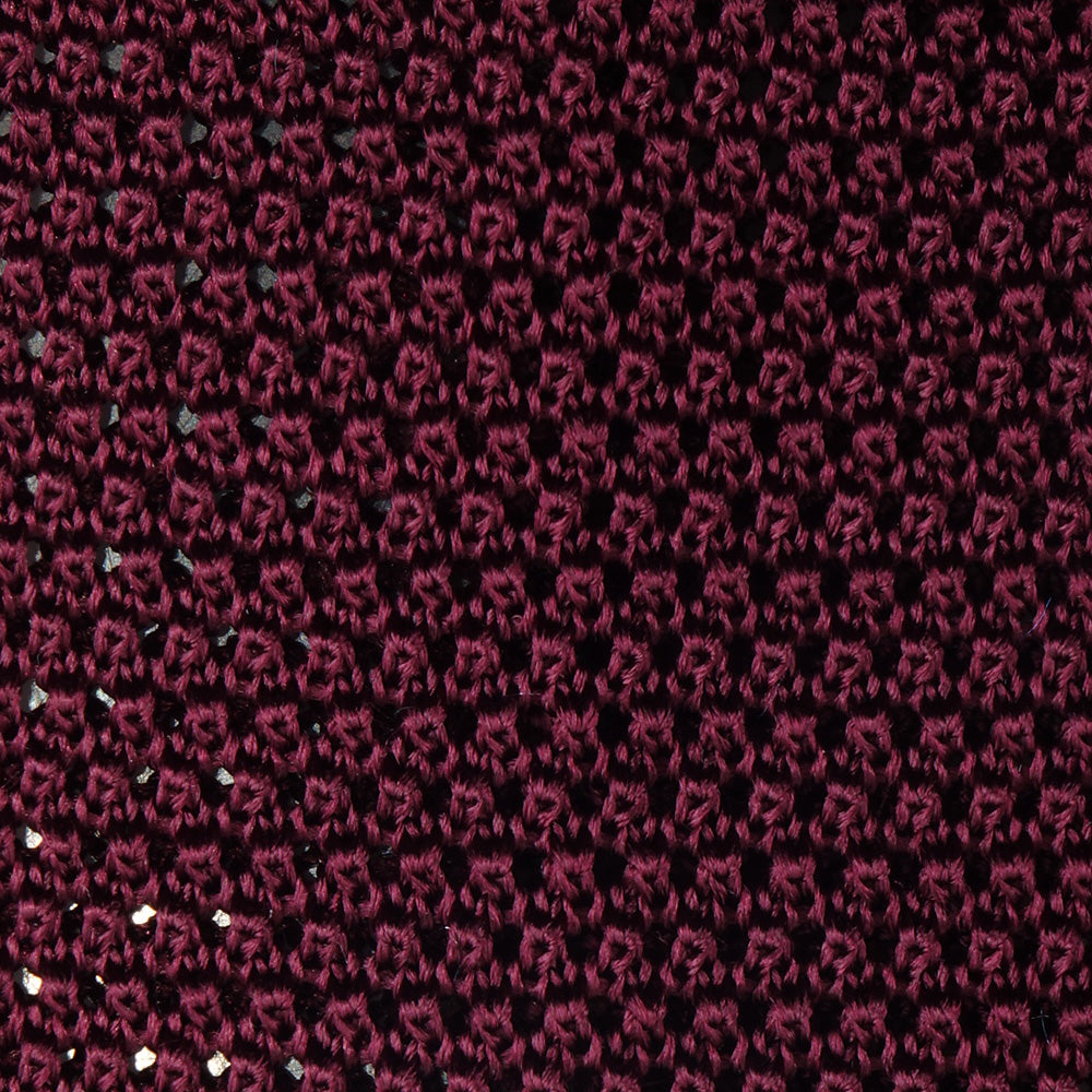 Cravatta a maglia MACCA Bordeaux