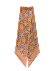 Twilly marrone chiaro in seta twill Caren