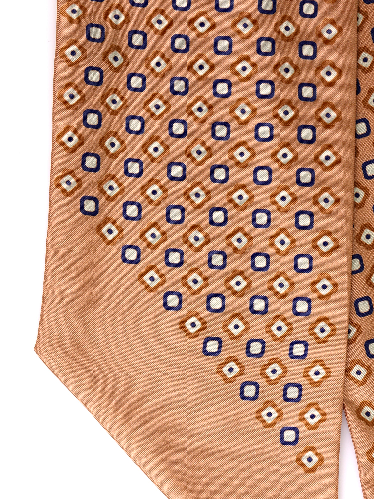 Twilly marrone chiaro in seta twill Caren