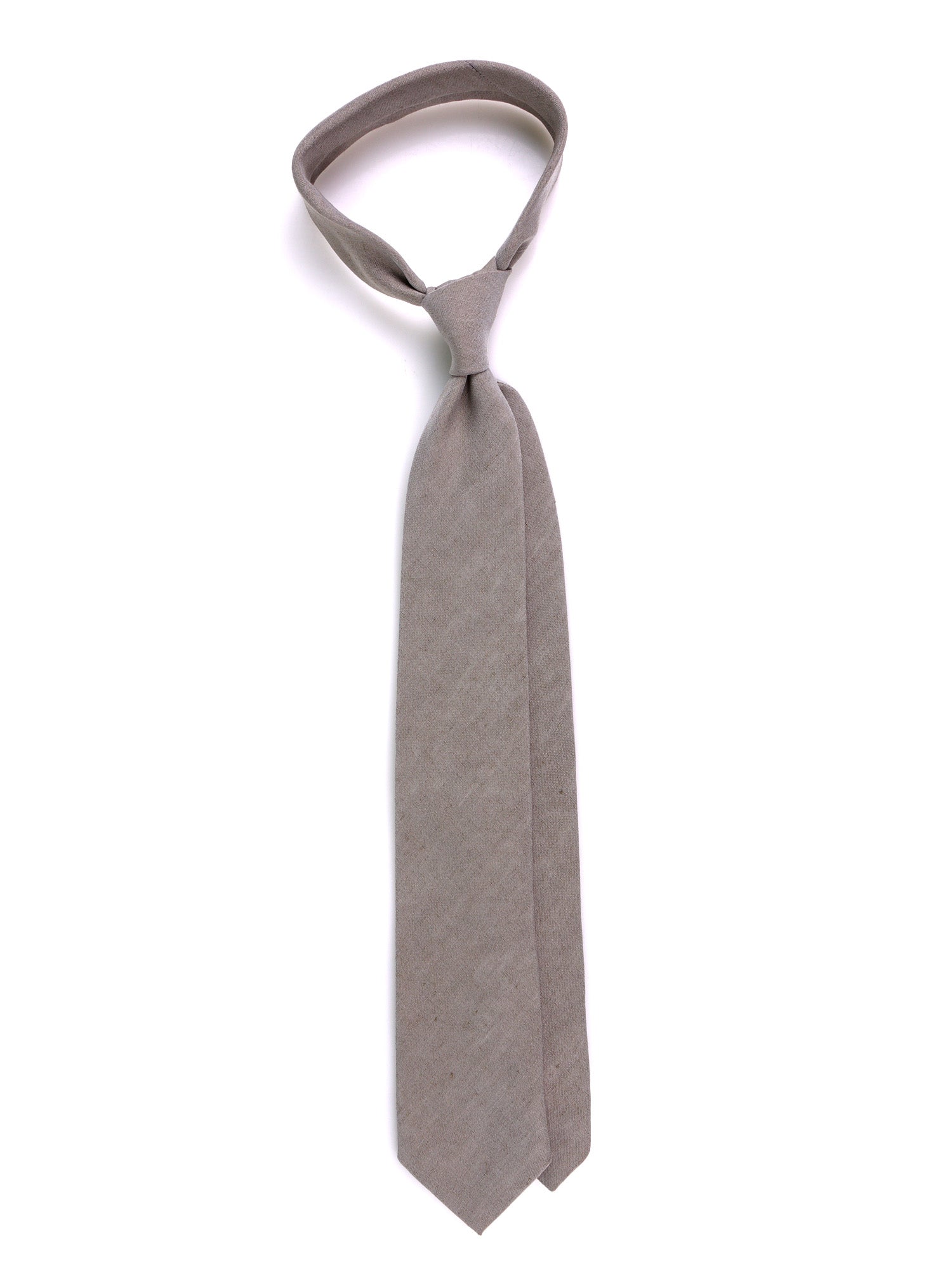 Cravatta 3 pieghe CARTIE seta\lino grigio