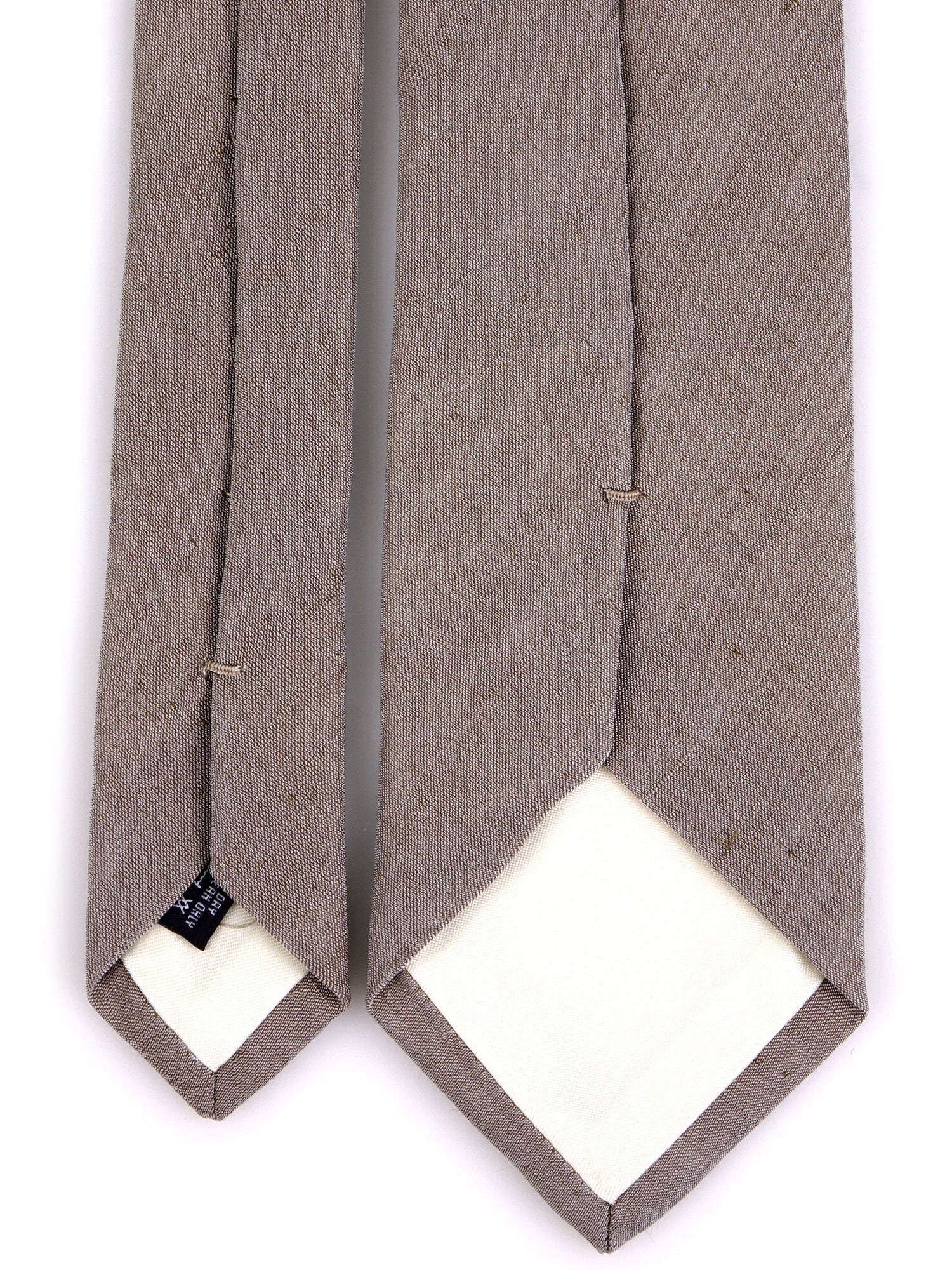 Cravatta 3 pieghe CARTIE seta\lino grigio