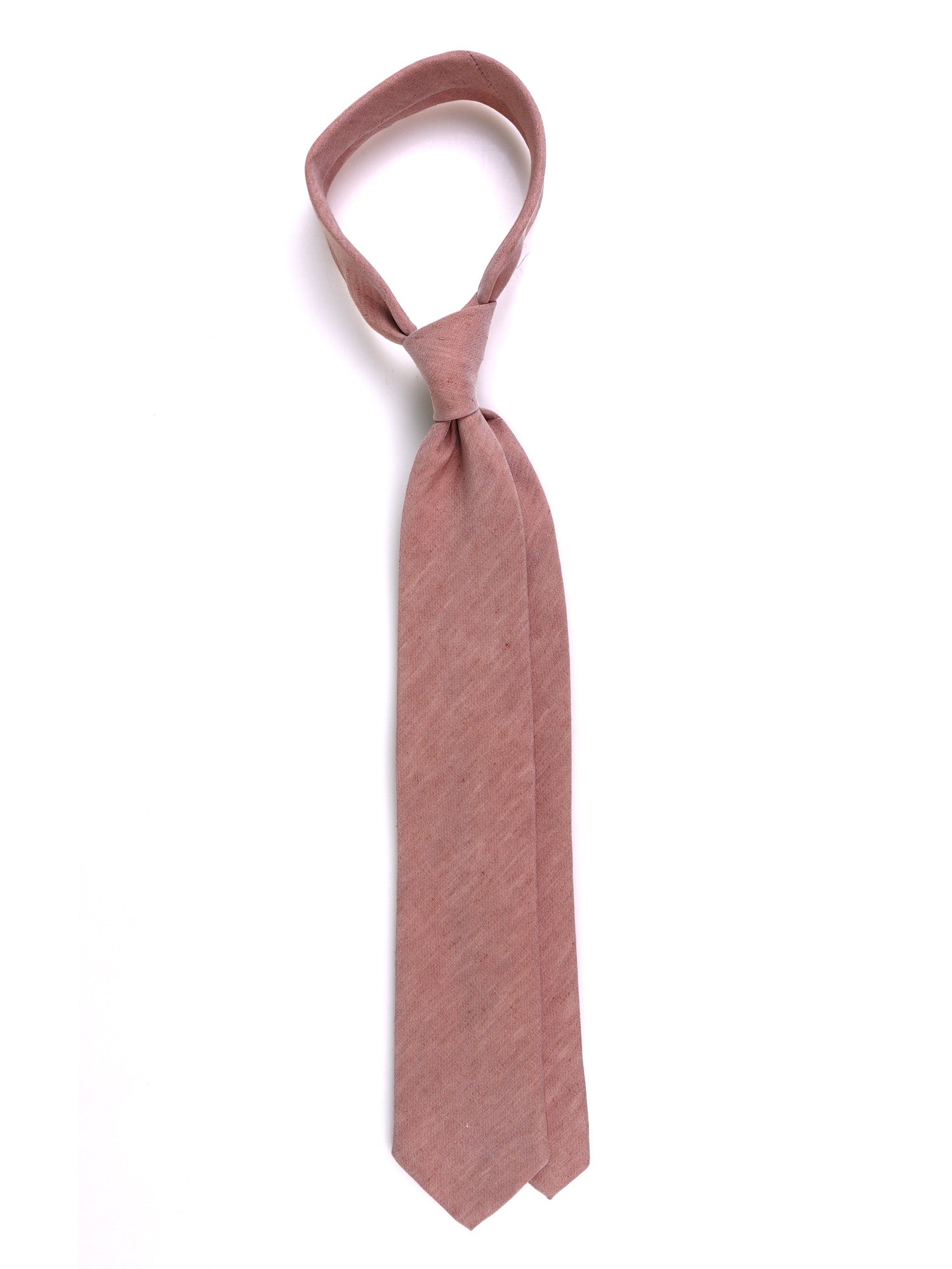 Cravatta 3 pieghe CARTIE seta\lino marrone chiaro