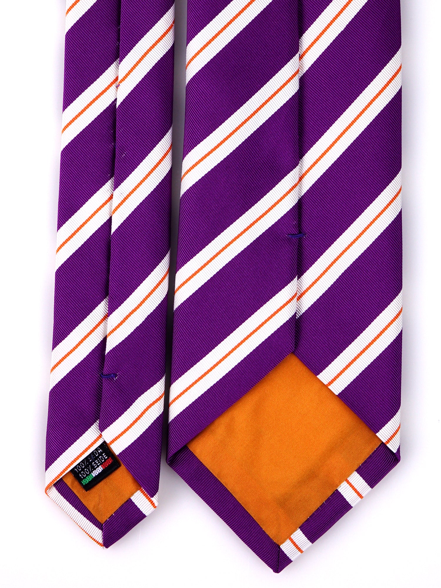 Cravatta 3 pieghe CIRCUS seta jacquard viola