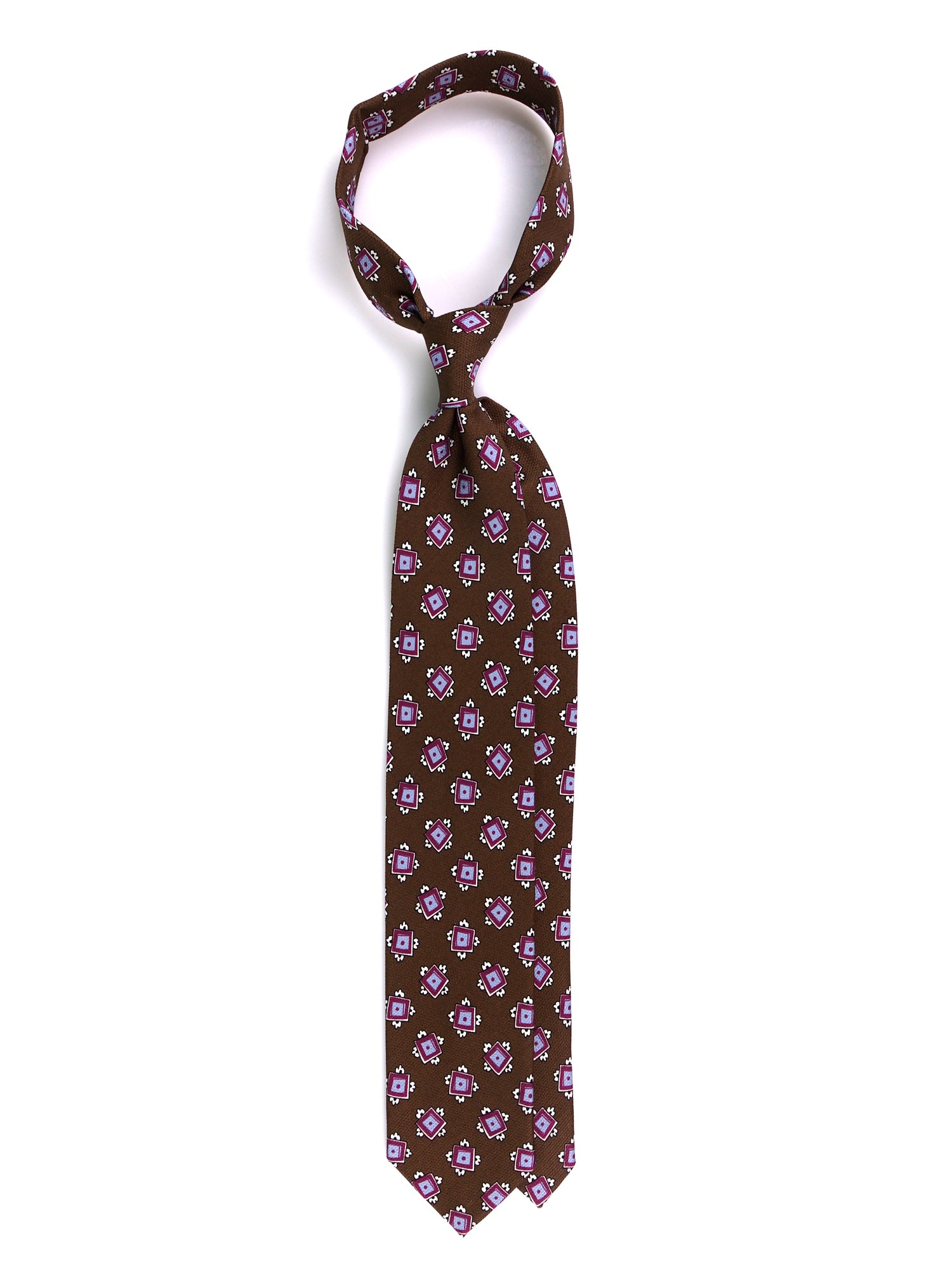 Cravatta 3 pieghe CLAY garzetta di seta verde oliva