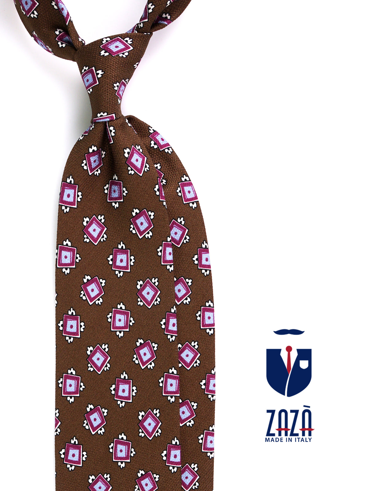 Cravatta 3 pieghe CLAY garzetta di seta verde oliva