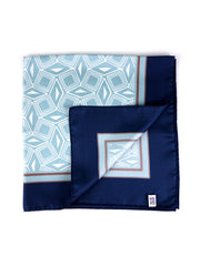 Foulard COMATOSE verde chiaro in seta stampata