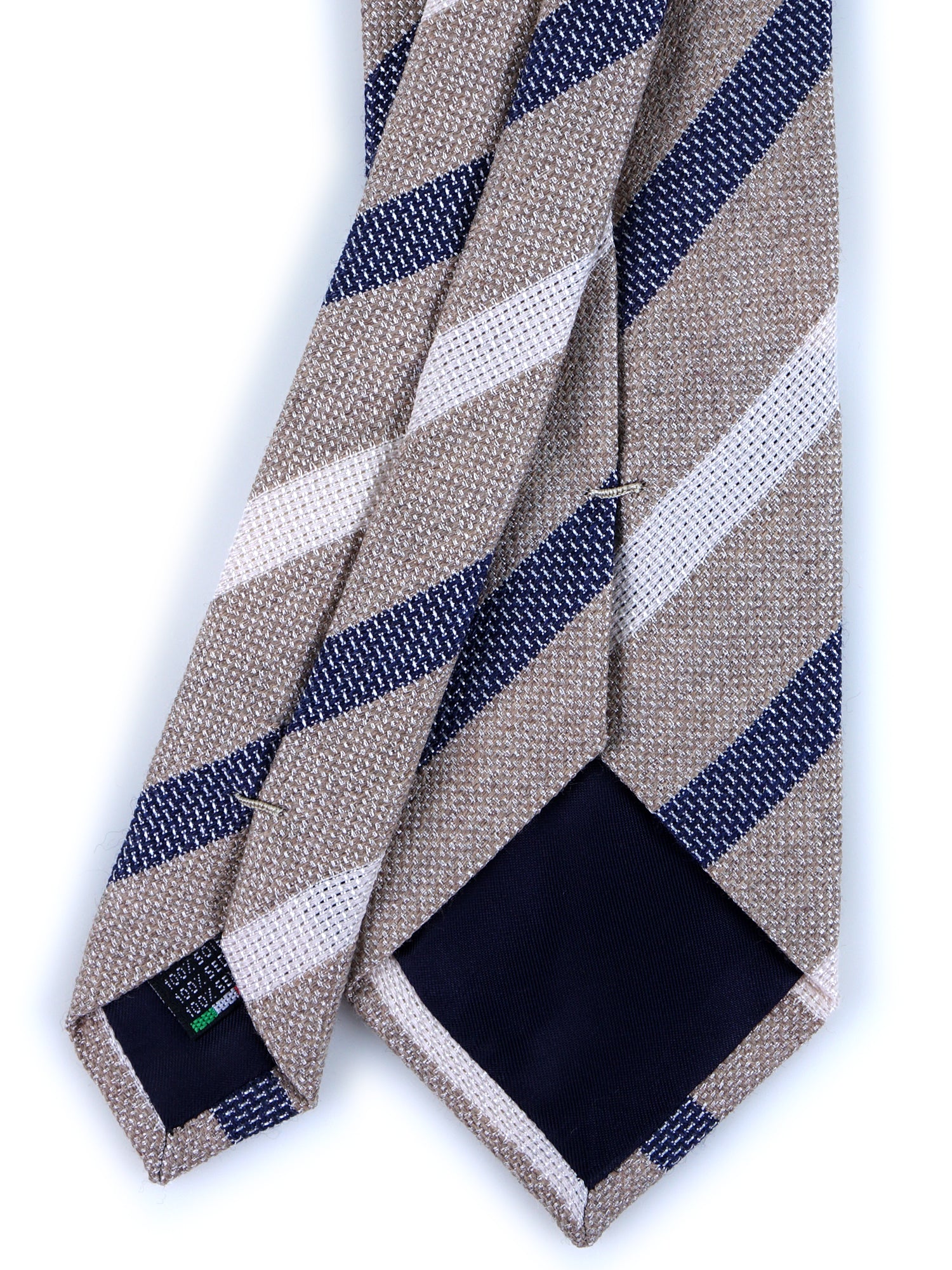 Dark Blue 3 Fold PATTY Tie in Madder Silk
