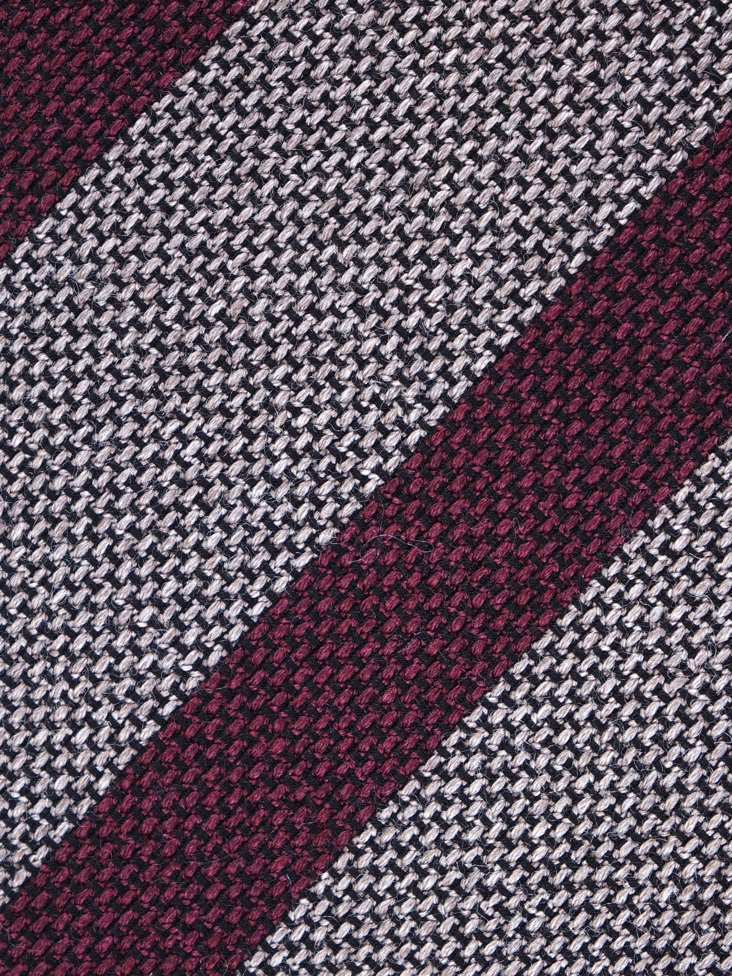 Cravatta beige 3 pieghe in lana/seta WILLOW