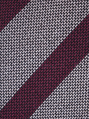 Cravatta beige 3 pieghe in lana/seta WILLOW