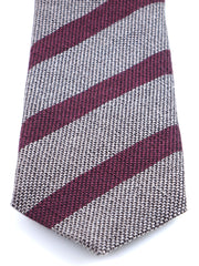 Cravatta beige 3 pieghe in lana/seta WILLOW