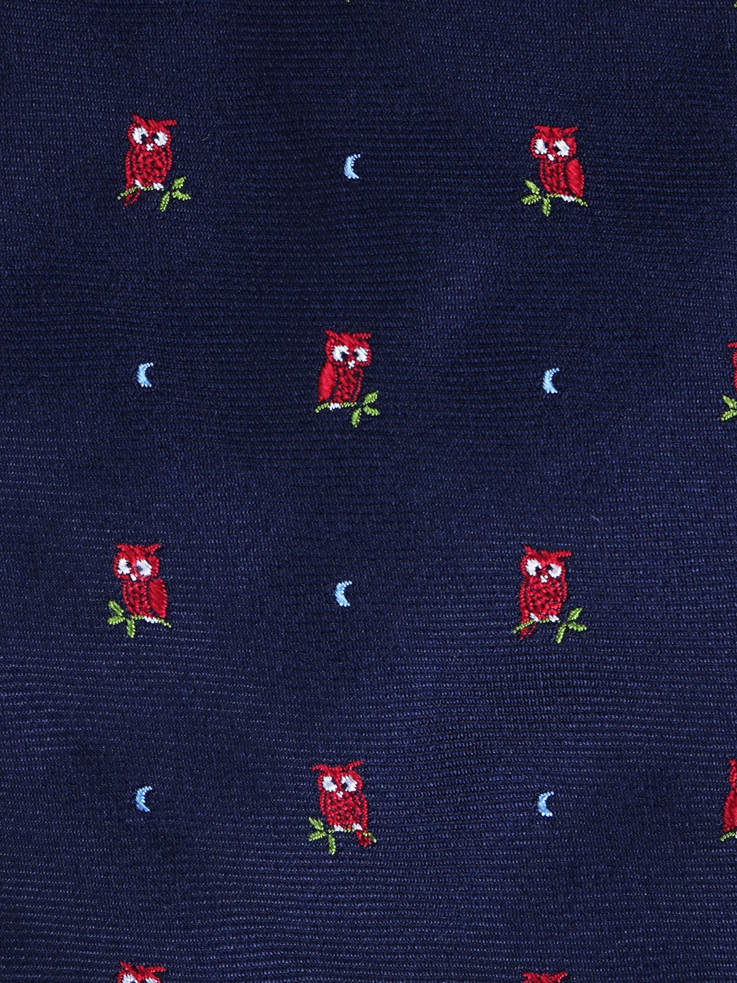 Cravatta 3 pieghe CIVETTA in seta jacquard Blu