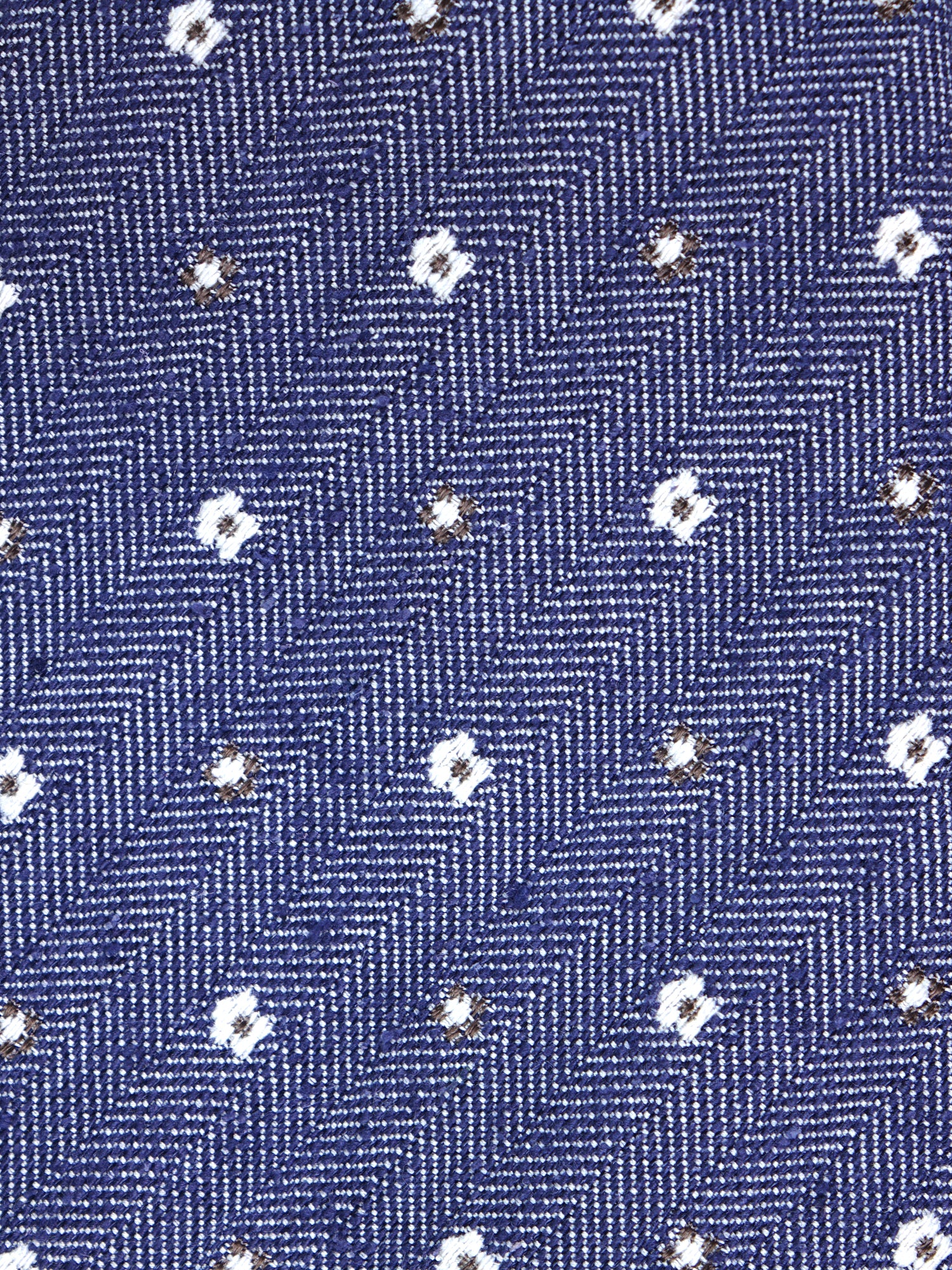 Cravatta blu 3 Pieghe GAGET in seta jacquard