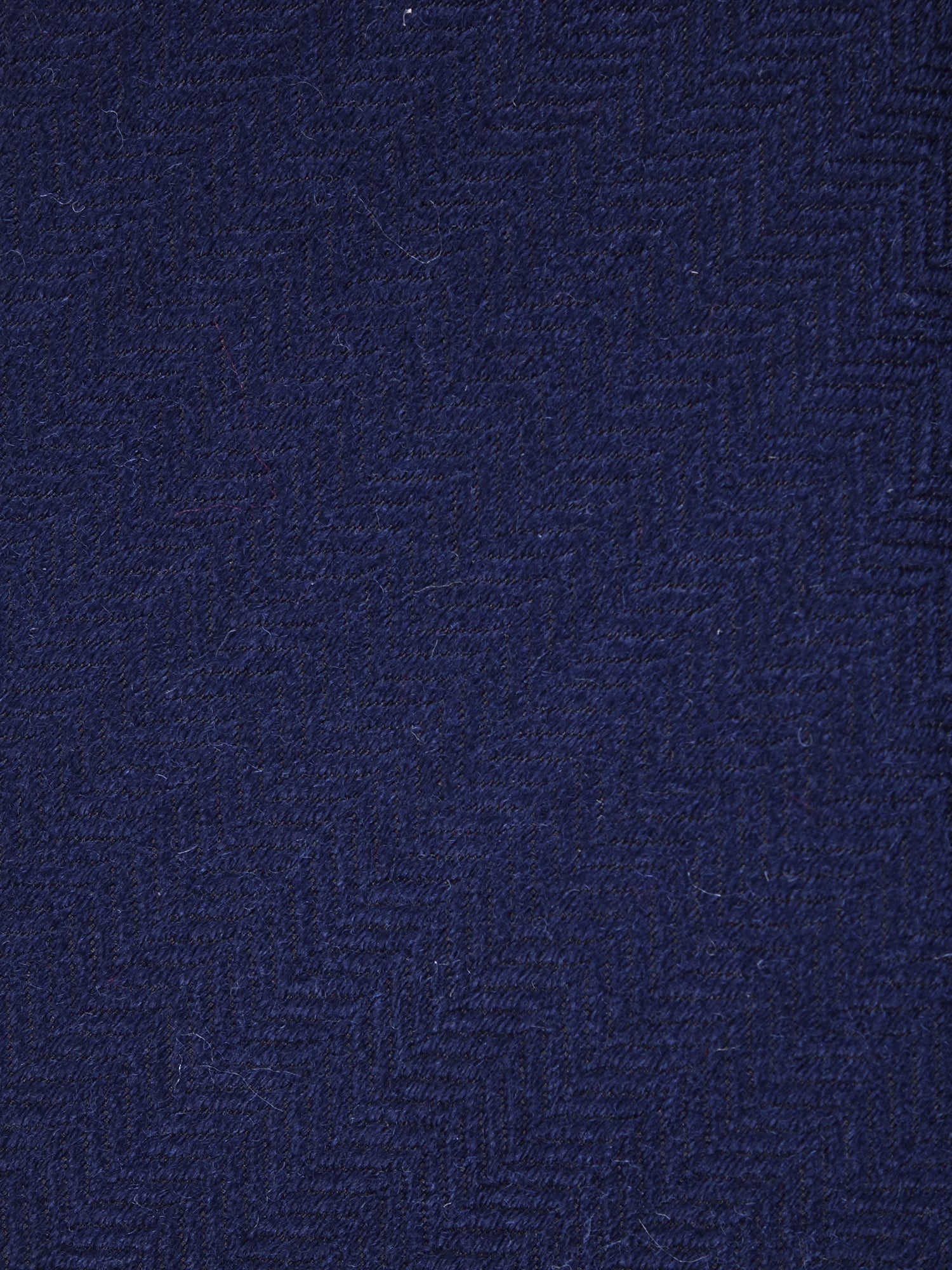 Cravatta blu 3 Pieghe KIKKY in lana/seta