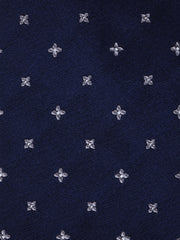 MARTIN 3-fold blue silk/cotton tie