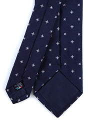 MARTIN 3-fold blue silk/cotton tie