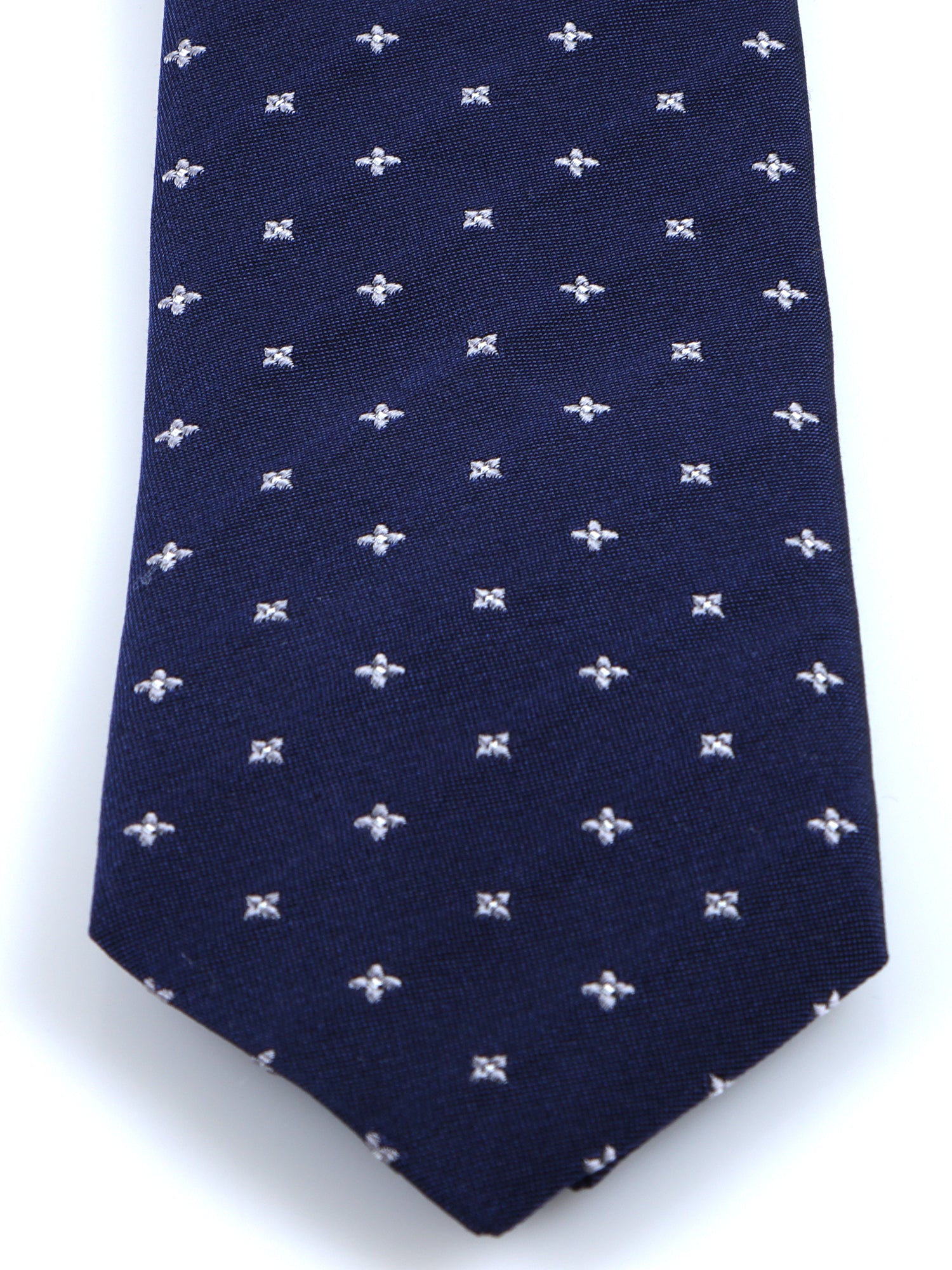 MARTIN 3-fold blue silk/cotton tie