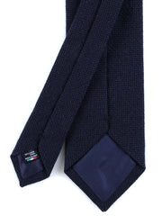 SAVINA 3-fold blue silk/wool tie