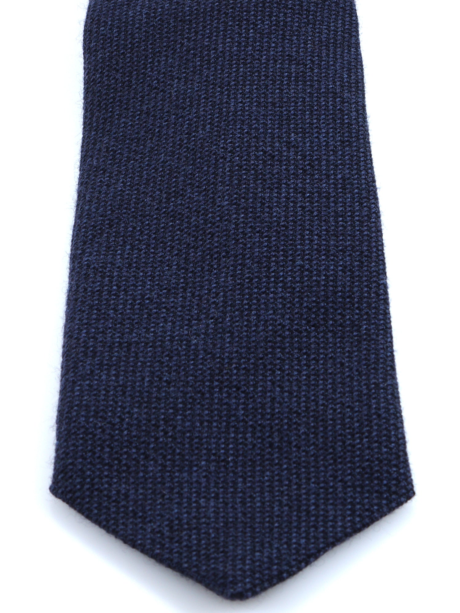 SAVINA 3-fold blue silk/wool tie