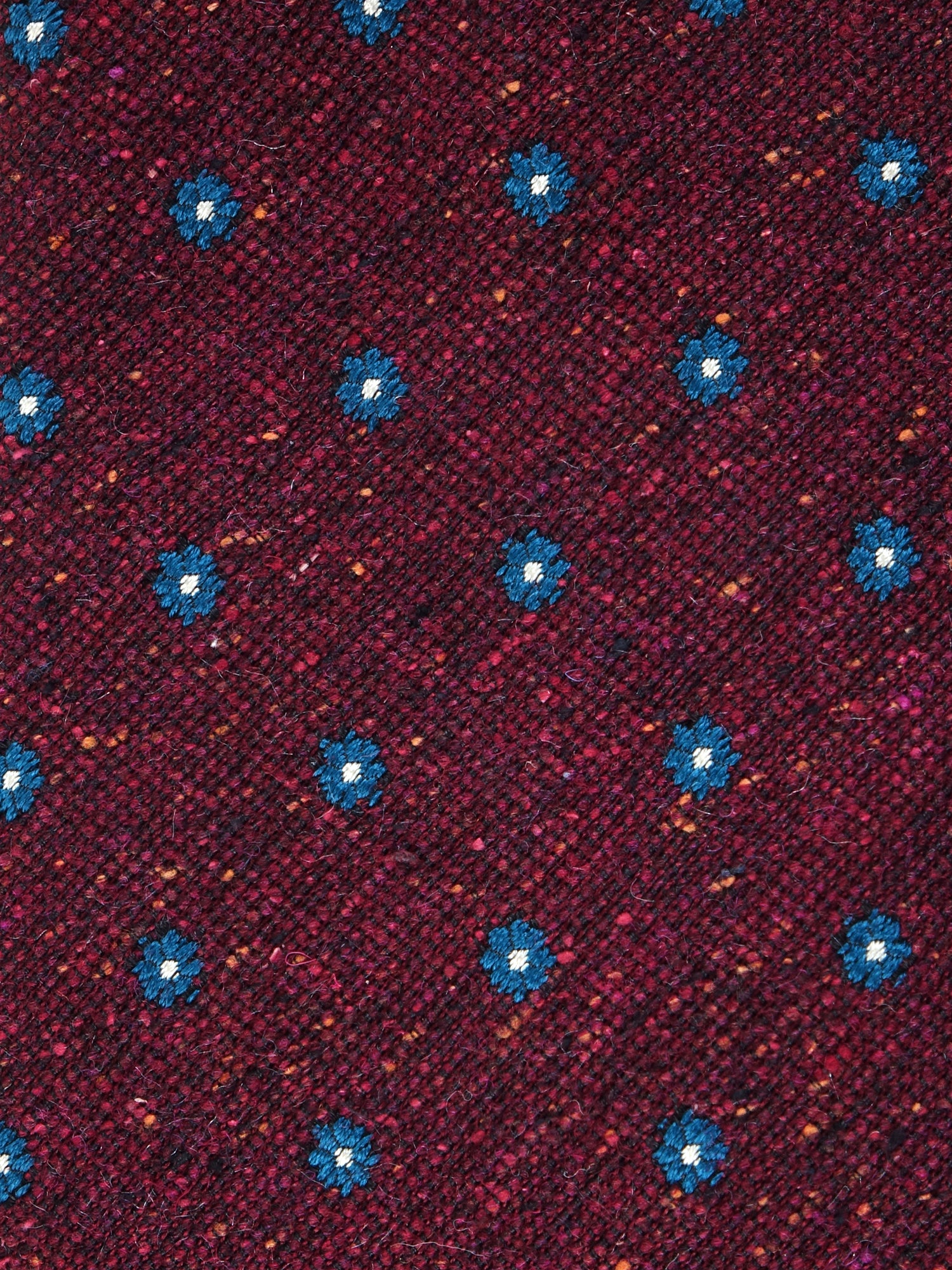 FRANSE 3-fold burgundy jacquard silk tie