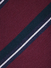 Cravatta bordeaux 3 pieghe in lana/seta ABIGAIL