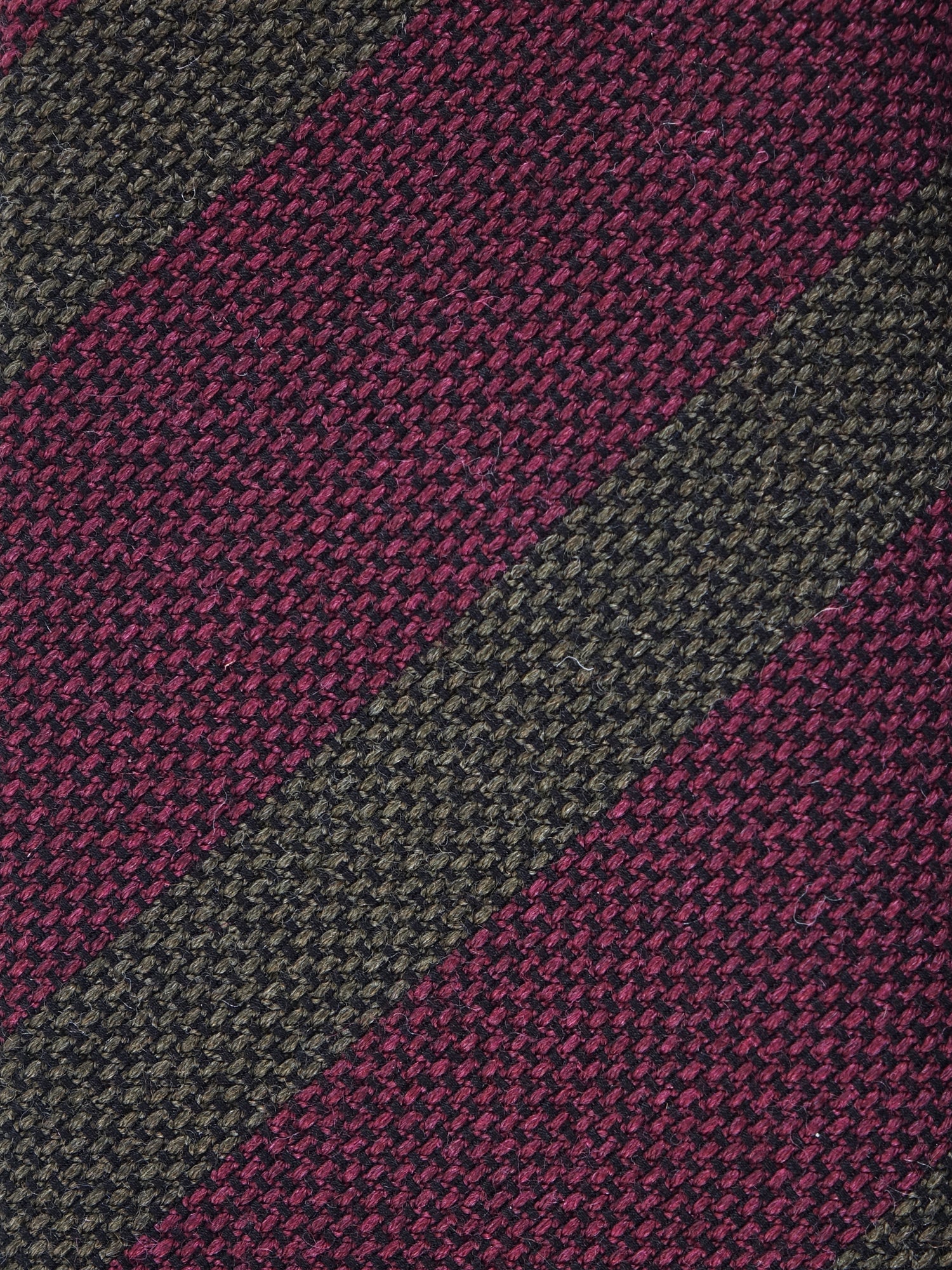 Cravatta bordeaux 3 pieghe in lana/seta WILLOW