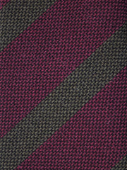 Cravatta bordeaux 3 pieghe in lana/seta WILLOW