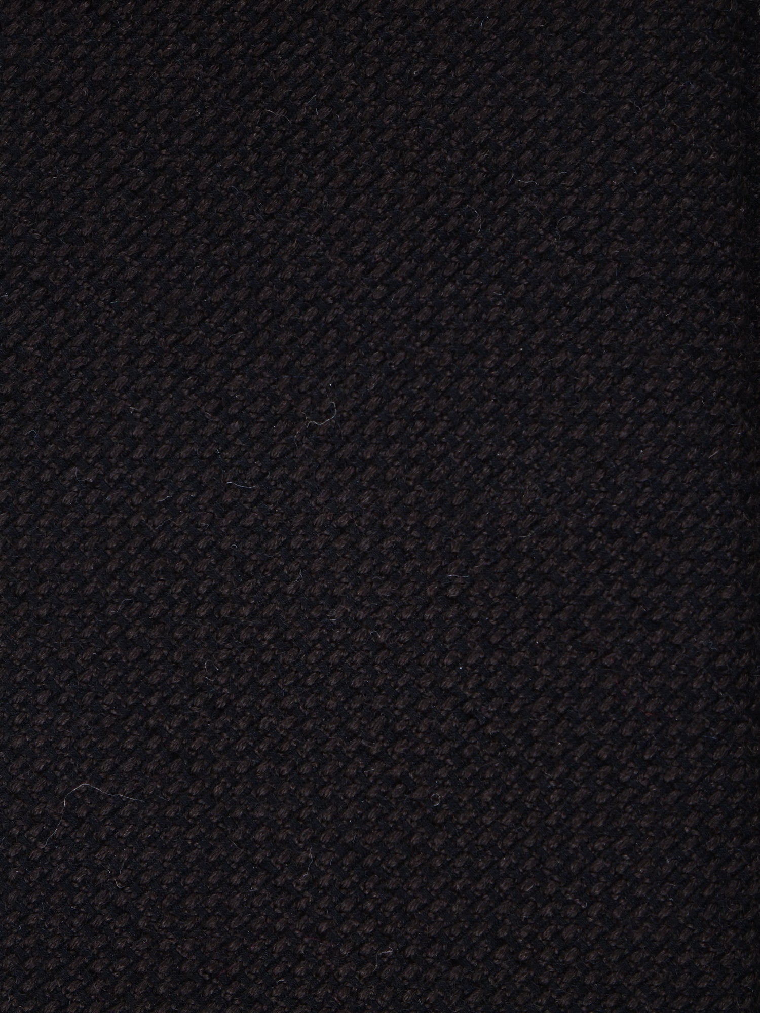 SAVINA Dark Brown Silk/Wool 3-Fold Tie