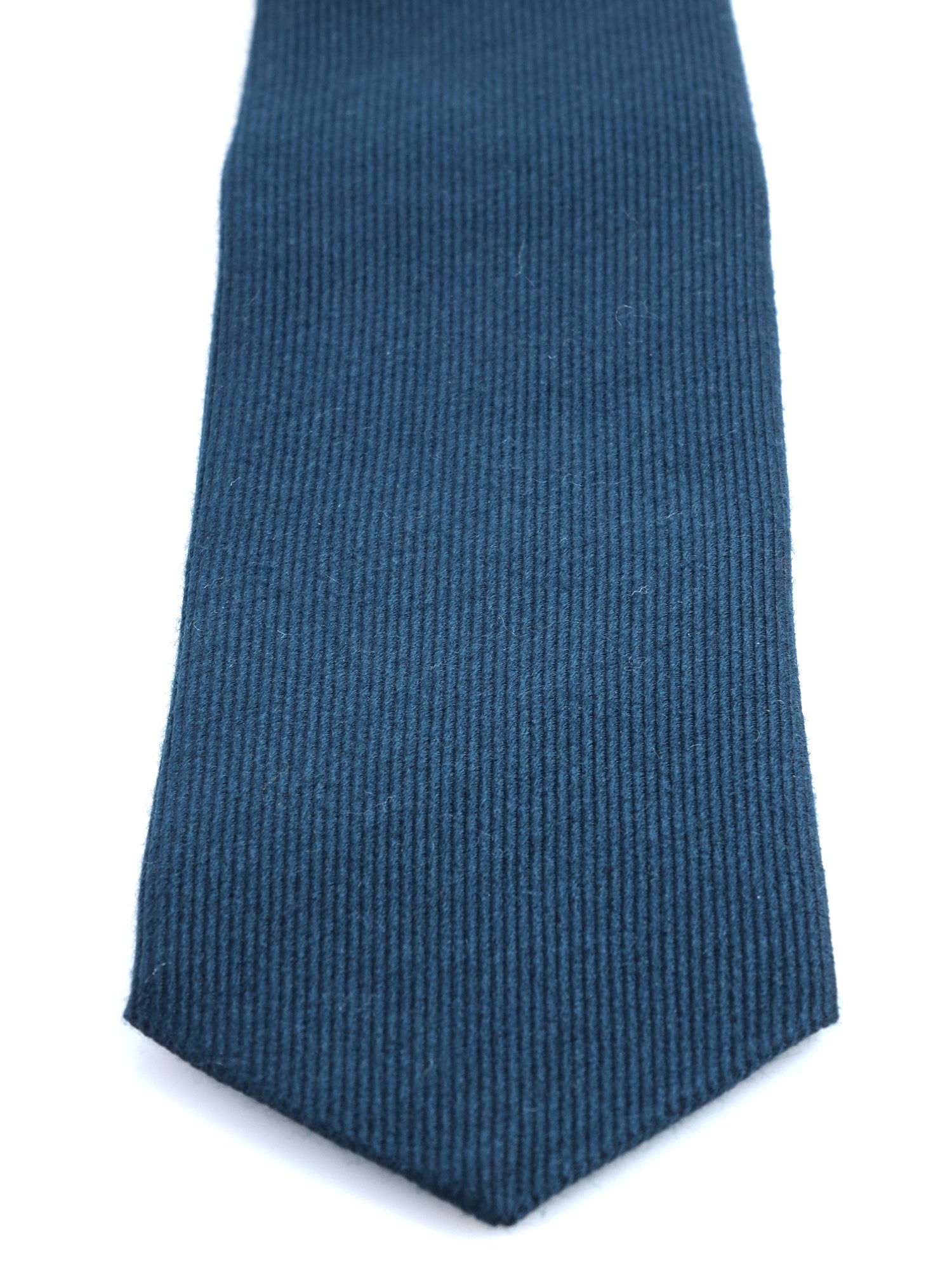 Cravatta verde foresta 3 Pieghe TINA in lana/seta