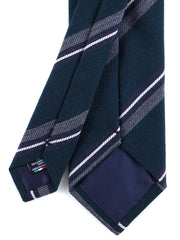 Cravatta verde foresta 3 pieghe in lana/seta ABIGAIL