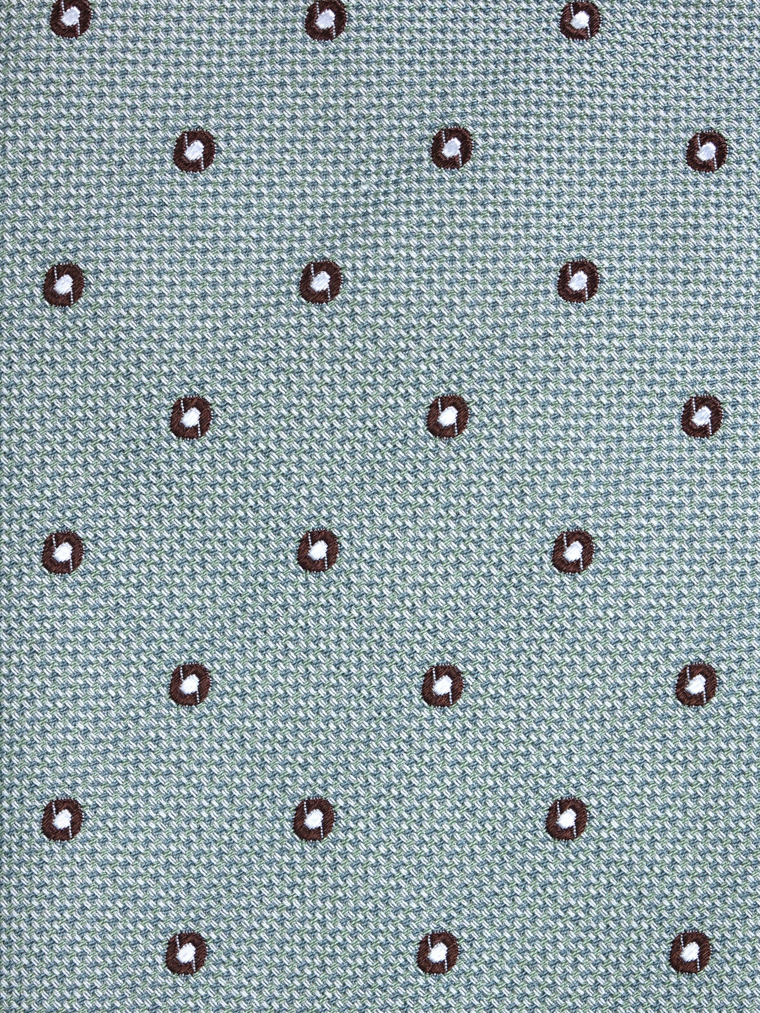 Cravatta 3 pieghe verde in seta jacquard BRIGITTE