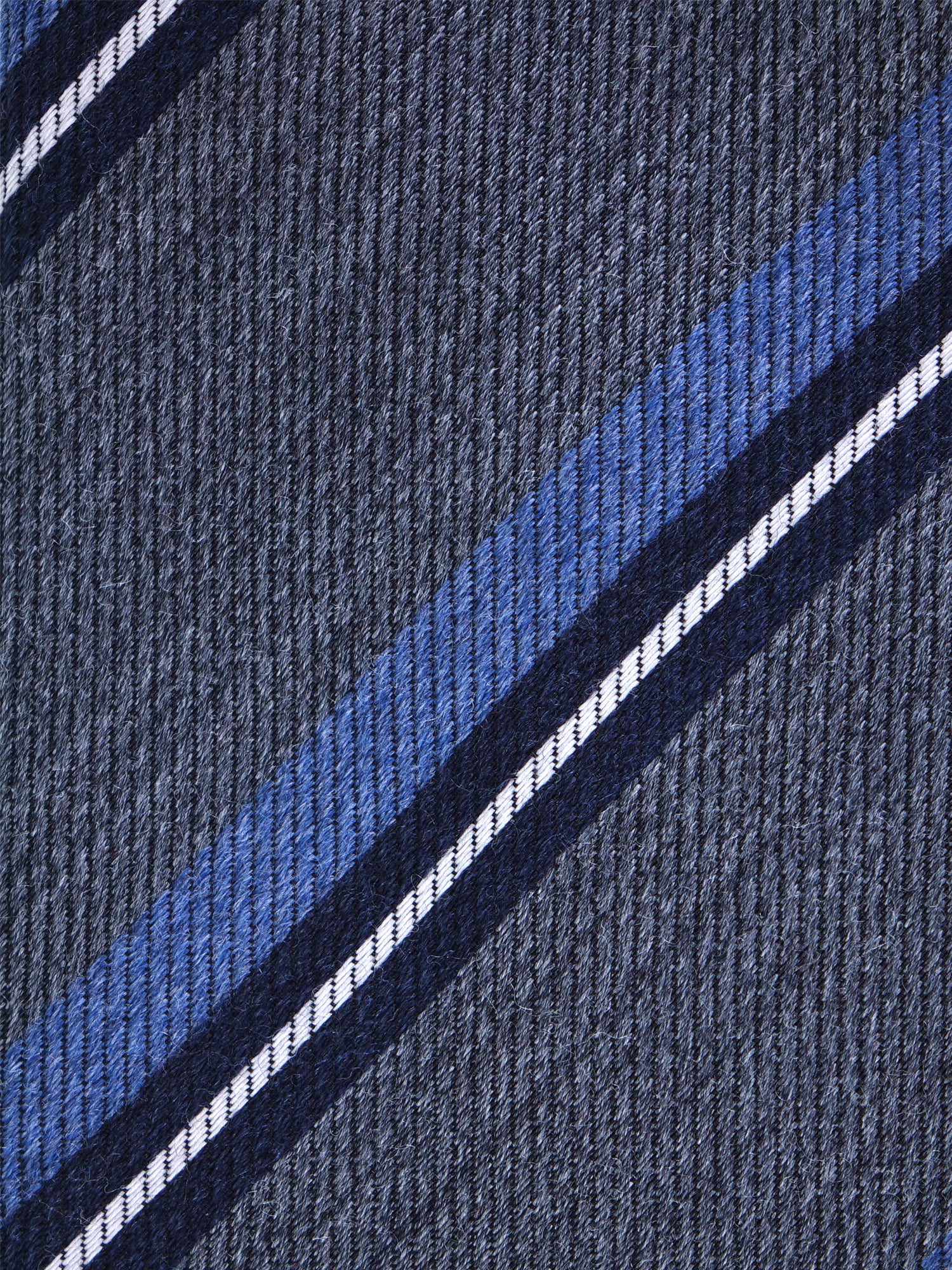 Cravatta grigio 3 pieghe in lana/seta ABIGAIL