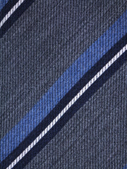 Cravatta grigio 3 pieghe in lana/seta ABIGAIL