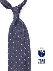 GINGER 3-fold grey silk/cotton tie