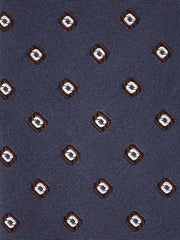 GINGER 3-fold grey silk/cotton tie