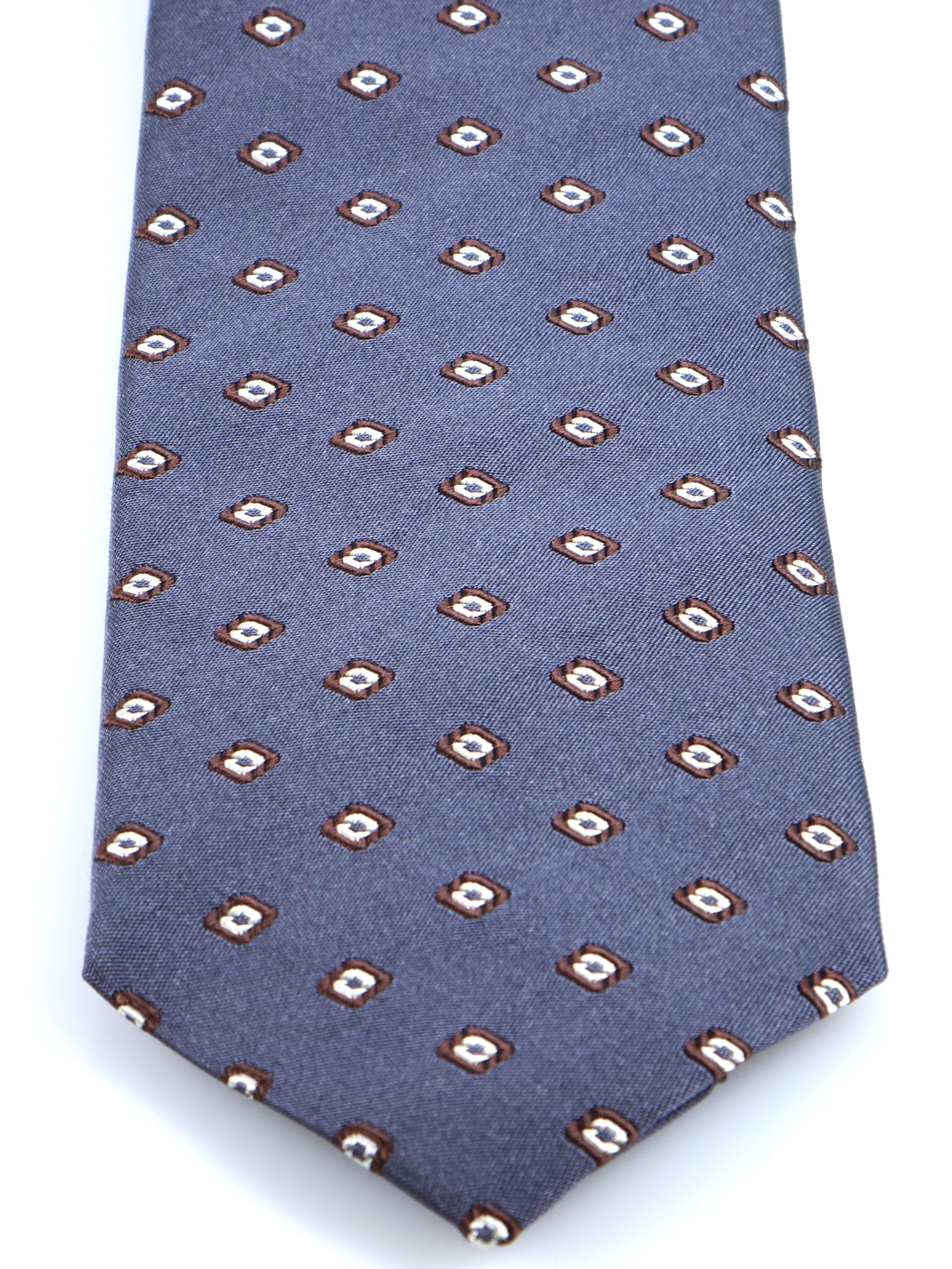 GINGER 3-fold grey silk/cotton tie