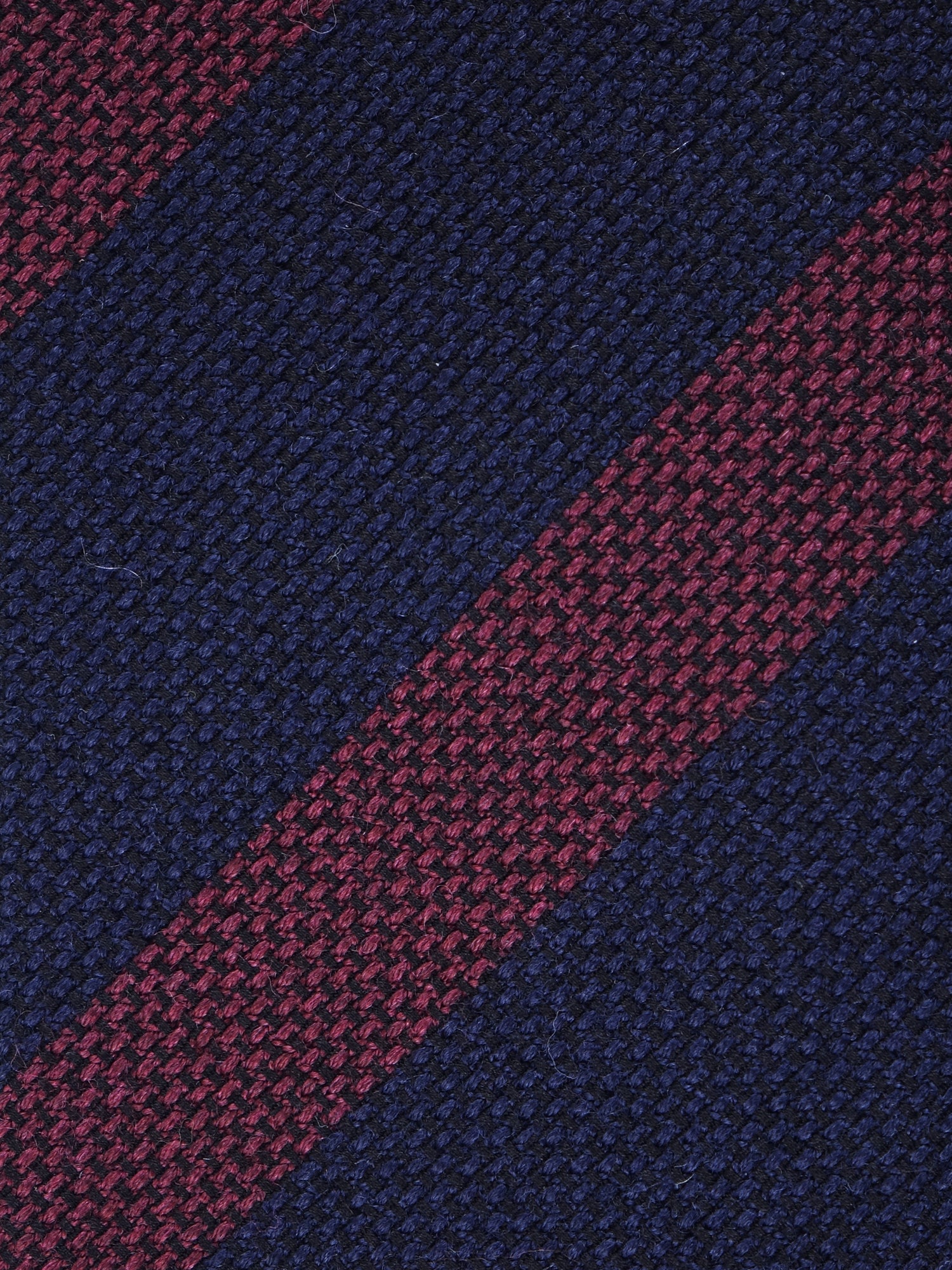 Cravatta blu scuro 3 pieghe in lana/seta WILLOW