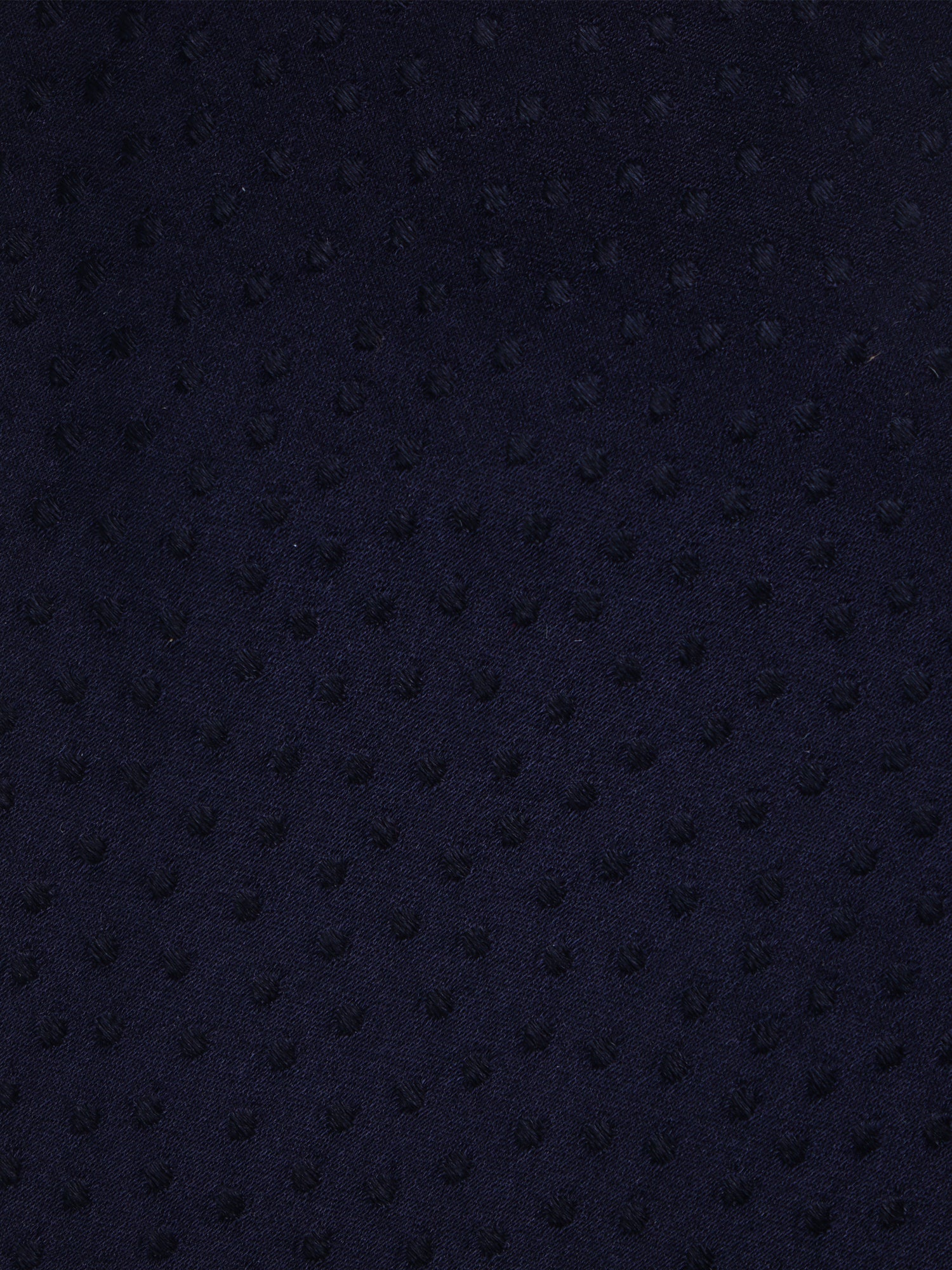 ABASIA 3-fold tie in WOVEN silk Dark Blue