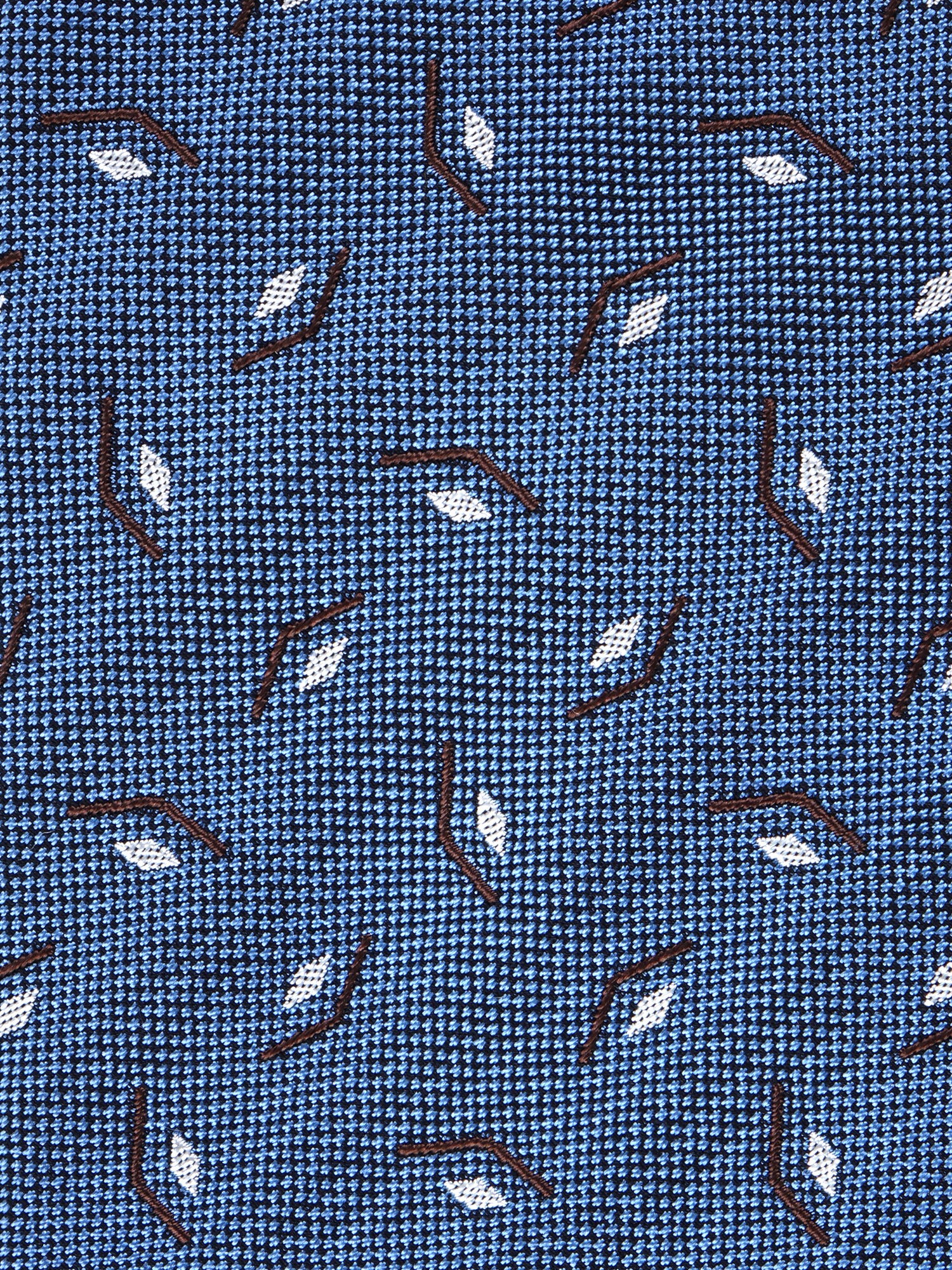GALACE 3-fold light blue silk/cotton tie
