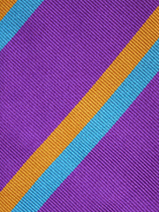 Cravatta viola 3 Pieghe NADIA in seta jacquard