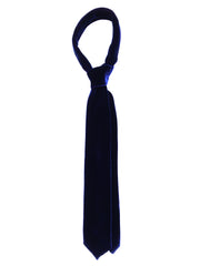 CONRAD 3-fold blue silk and viscose velvet tie