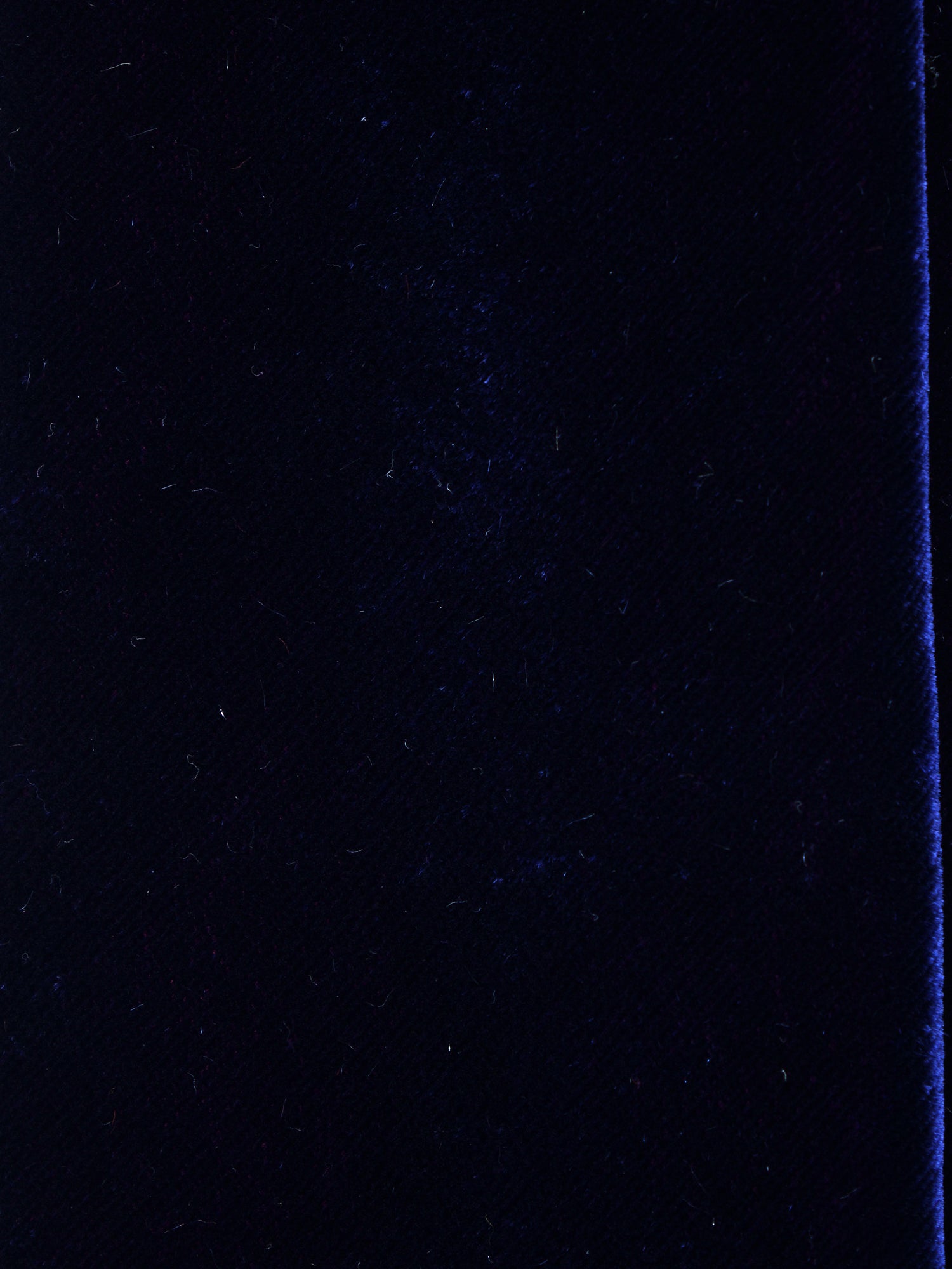 CONRAD 3-fold blue silk and viscose velvet tie