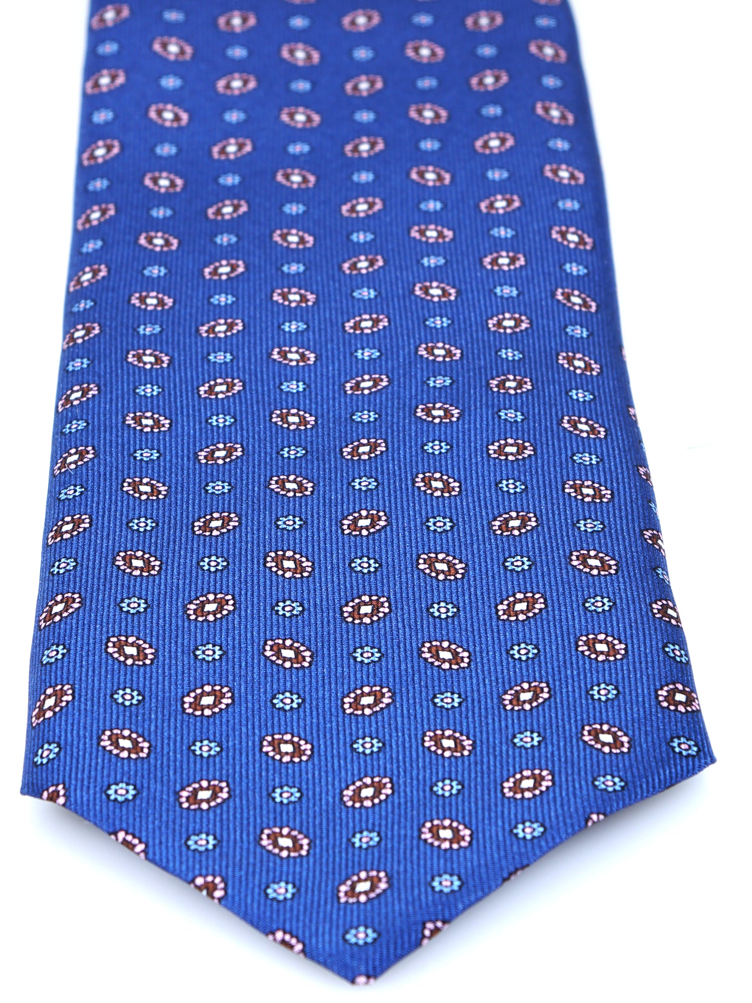 Dark Blue 3 Fold PATTY Tie in Madder Silk