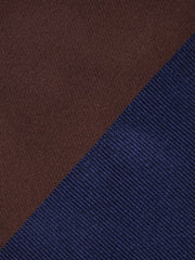 PAOLA 3 Fold Brown Woven Silk Tie