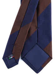 PAOLA 3 Fold Brown Woven Silk Tie